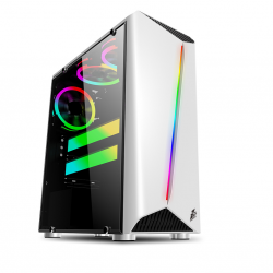 Case 1st Player R3 Rainbow (1 Mặt Kính Cường Lực, 3 Fans, ATX, MATX, White)
