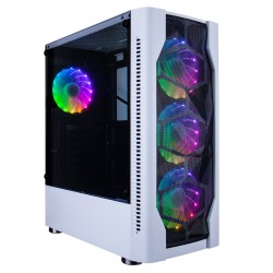 Case 1st Player DK-D4 (1 Mặt Kính Cường Lực, 4 Fans, ATX, White)