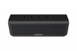 Loa di động Creative Metallix Plus, 20W, kết nối Bluetooth và Jack 3.5, màu đen, thời gian nghe nhạc lên đến 24h