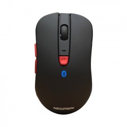 Chuột không dây NEWMEN D358 BLACK, Kết nối Bluetooth+WL (1600DPI/ 1 PIN AA)