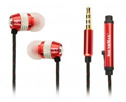 Tai nghe in ear có dây Soundmax AH306S màu đỏ