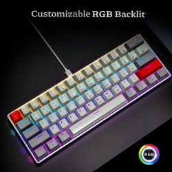Bàn phím Newmen GM610 Blue SW (61 Key, RGB Led, PBT , BT5.0)