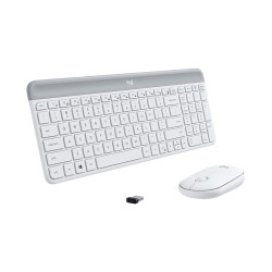Combo Bàn Phím Và Chuột Không Dây Logitech MK470 Slim White (2.4GHz) (920-009183)