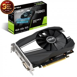Card màn hình VGA CARD ASUS (PH-GTX1660S-O6G) GTX1660 SUPER, 6GB, OC, 192BIT, 1 Fan