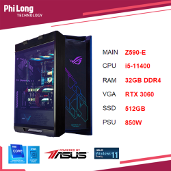 PC PHI LONG ASUS IGAME K4 ( i5-11400F - 32GB - SSD 512GB - RTX 3060)
