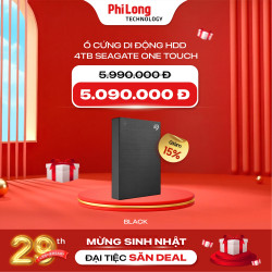 Ổ Cứng Di Động HDD 2.5inch Seagate One Touch 4TB STKZ4000400 (USB 3.0, Màu Đen)