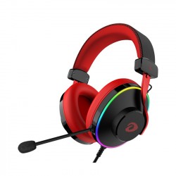 TAI NGHE OVER-HEAD DAREU EH745 BLACK RED (USB 7.1/RGB Led Ring)