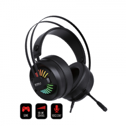 Tai nghe choàng đầu ZIDLI ZH-A1 tích hợp Micro (kết nối 2 jack 3.5mm, 1xUSB for led RGB, có volume, Led RGB)