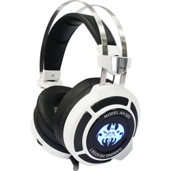 TAI NGHE GAMING OVER-HEAD SOUNDMAX AH323 WHITE (MIC/STEREO/RUNG/LED)