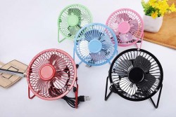 Quạt để bàn Fan mini USB FAN LILENG 819 (lồng sắt đường kính 20cm, fan 12cm)