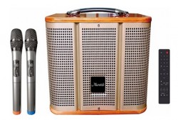 Loa Kéo Microtek MTK-68 (300W, loa 2.5 tấc, BT 4.0, 2 Mic ko dây)
