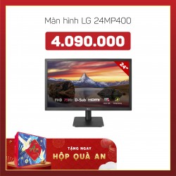 Màn hình LG 23.8" 24MP400-B (FHD, IPS, 75Hz, 5ms, HDMI+VGA, Freesync)