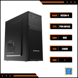 PC PHILONG OFFICE A2 (G6400, H510M-K Main, 8GB Ram, 128GB SSD, XA20 Case, 400W Coolermaster)