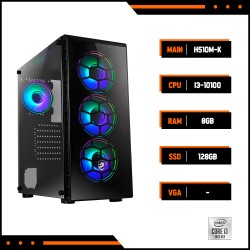 PC PHILONG OFFICE A4 (i3 10100, H510M-K Main, 8GB Ram, 128GB SSD, Case, 400W Coolermaster)