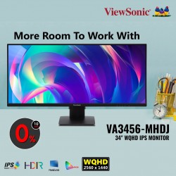 Màn hình siêu rộng Viewsonic 34 inch VA3456-MHDJ (WQHD, IPS, 75hz, 4ms, Loa)