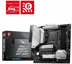 MAINBOARD MSI MAG B660M MORTAR WIFI DDR4 (LGA 1700, M-ATX, 4xDDR4, WIFI)