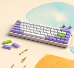 Bàn Phím Cơ FL-Esports FL680SAM Purple Wireless Gateron Silver Switch