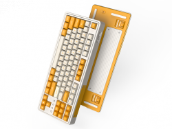 Bàn Phím Cơ FL-Esports CMK87 Yellow White Brown Switch (USB, Bluetooth 5.0, Pin 1600 mAh)