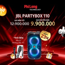 Loa di động JBL Partybox 110, Hàng chính hãng, Bảo hành 12 Tháng