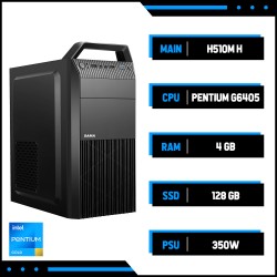 PC PHILONG OFFICE A5 (Intel Pentium G6405, Main H510M, RAM 4GB, SSD 128GB Nvme, Nguồn 350W, Case Q15, DVD ASUS E818A9T)