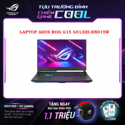 Laptop Asus ROG Strix G15 (G513IH-HN015W) (AMD R7-4800H, 8GB RAM, 512GB SSD, Màn Hình 15.6inch Full HD, VGA GTX1650 4GB, Win 11)