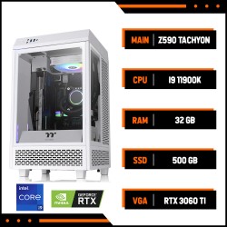 PC GAMING PHI LONG INTEL007 (intel Core i9 11900K , Main GIGABYTE Z590 AORUS TACHYON, 32GB RAM, 500GB SSD, VGA RTX3060ti, Bộ Nguồn 750W, Vỏ Case XIGMATEK X7, FAN CPU NOCTUA NH-D15)