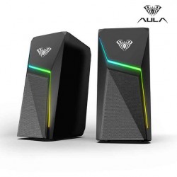 Loa vi tính 2.0 AULA N521, công suất 10W, có led RGB, nguồn USB, kết nối jack 3.5mm