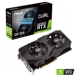 Card màn hình ASUS (DUAL-RTX2060-O12G-EVO) (12GB, GDR6, 192B, 2F, DVI, HDMIx2, DP)