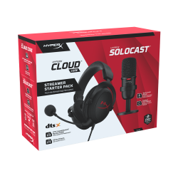 Bộ thiết bị STREAMER BUNDLE HYPERX HBNDL0001 gồm Micro thu âm và tai nghe, hàng chính hãng