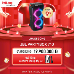 Loa Tiệc Di Động JBL PartyBox 710 (Công Suất 800W, Bluetooth 5.1, Kháng Nước Bụi IPX4