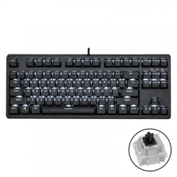 Bàn phím cơ E-DRA EK387 GATERON BLACK SW, 87 phím, đèn led nền màu trắng