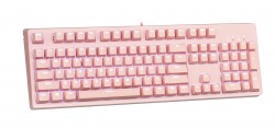 Bàn phím cơ chơi game E-DRA EK3104v2 màu hồng, 104key, Edra blue Switch, led trắng