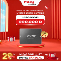 Ổ cứng SSD LEXAR 256GB NS100 (LNS100-256RB) SATA III 2.5