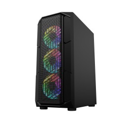 CASE 1st Player FIRE BASE XF (2 Mặt Kính Cường Lực, 4 Fan)