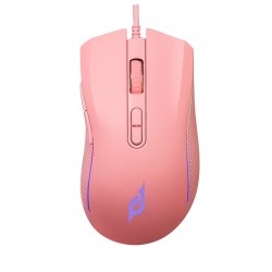 Chuột gaming E-Dra EM624 12000DPI, LED RGB, màu hồng