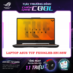 Laptop Gaming ASUS TUF F15 FX506LHB - HN188W (Intel Core i5-10300H, Ram 8GB, SSD 512GB, Vga card Nvidia GTX1650-4GB, Màn hình 16.6" Full HD, Win 11, 2.2kg) Hàng chính hãng bảo hành 24 Tháng