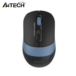 Chuột không dây bluetooth A4TECH FB10C màu xanh dương, 2 kiểu kết nối không dây: đầu nhận 2.4G hoặc Bluetooth, pin sạc tích hợp bên trong