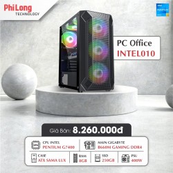 PC OFFICE PHI LONG INTEL G7400 (Pentium G7400, Main Gigabyte B660M, 8GB RAM, 250GB SSD, Vỏ Case Sama, Nguồn 400W)