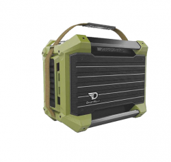 Loa Bluetooth Karaoke Dreamwave RockStar Mini Army Green (Bluetooth 5.0, Công suất 40W, Chống nước IPX5, Cổng sạc USB-C)