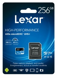 Thẻ nhớ MicroSD 256GB LEXAR  633x (LSDMI256BB633A) High performance 