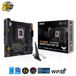 Mainboard Asus TUF GAMING B660M-PLUS WIFI D4 (LGA1700, 4x DDR4, HDMI, Displayport, M.2 PCIe 4.0, WiFi 6)