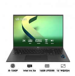 Laptop LG Gram 2022 16Z90Q-G.AH76A5 (Intel Core i7-1260P, RAM 16GB, SSD 512GB, VGA Iris Xe Graphics, Màn Hình 16 inch WQXGA, Windows 11 Home Plus, Grey)