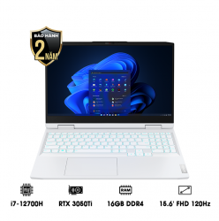 Laptop Lenovo IdeaPad Gaming 3 15IAH7 82S9007UVN (Intel Core i7-12700H, RAM 16GB, SSD 512GB, VGA GeForce RTX 3050Ti, Màn Hình 15.6inch FHD, Windows 11 Home 64, Màu Glacier White)
