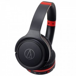 Tai Nghe Bluetooth Audio Technica Wireless ATH-S200BT Màu Đen Đỏ