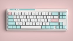 Bàn Phím Cơ FL-Esports CMK68SAM Marshmallow Kailh MX Coolmint Switch (Type C, Bluetooth 5.0, Wireless 2.4Ghz)