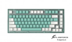 Bàn Phím Cơ FL-Esports Q75 Azure Green Kailh Box Coolmint Switch (Type C, Bluetooth, Wireless 2.4Ghz)