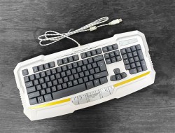 Bàn phím giả cơ Gaming NEWMEN KB813 màu trắng, có kê tay rộng, led nền nhiều màu, gõ siêu êm, siêu bền, Hàng chính hãng
