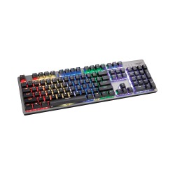 Bàn phím cơ NEWMEN GE369 Black Brown Switch, màu đen, 104 phím, Led Rainbown