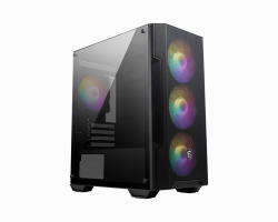 Vỏ Case MSI MAG FORGE M100A (Mid Tower, 1 mặt kính cường lực, sẵn 4 fan RGB)