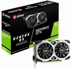 VGA MSI GTX1650 D6 VENTUS XS OC (4GB GDDR6, OC, 2FAN, DP, HDMI, DVI)
